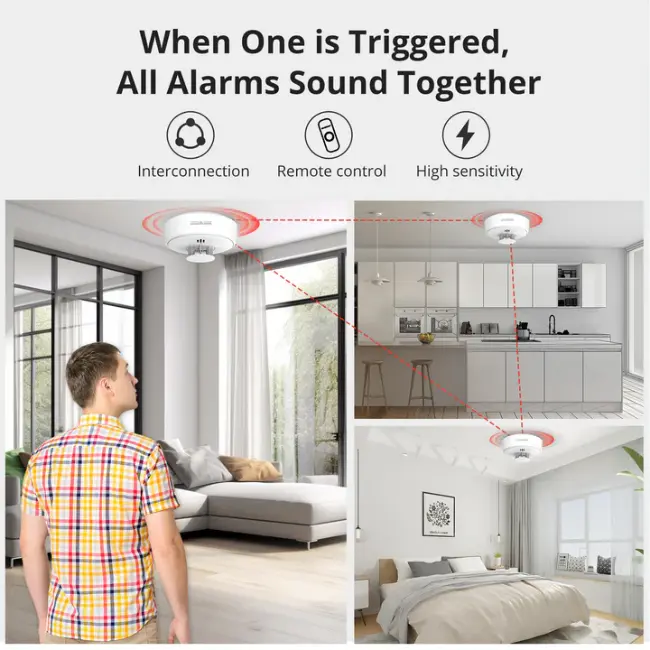 10-Year Wireless Interconnected Heat Alarm | DHI-HY-HT10A-R8 - Image 2 10-Year Wireless Interconnected Heat Alarm | DHI-HY-HT10A-R8 - Image 2