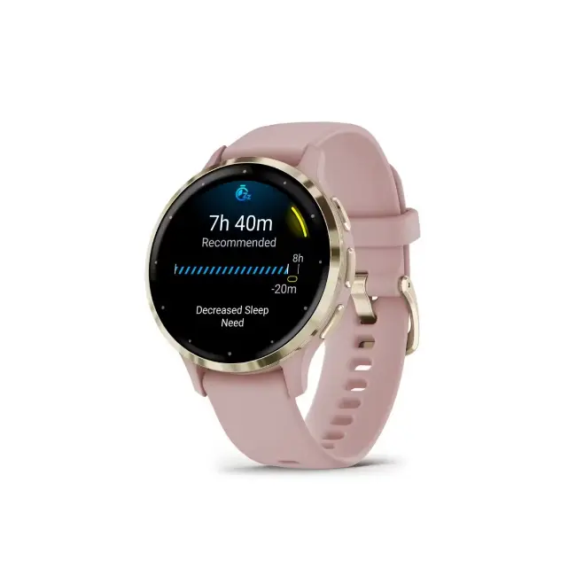 Garmin Venu 3S Smartwatch | Soft Gold Rose Case | 010-02785-03 - Image 2