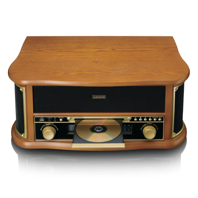 Classic Phono Retro Turntable - 8 In1 - Wood | TCD-2551WD - Image 6