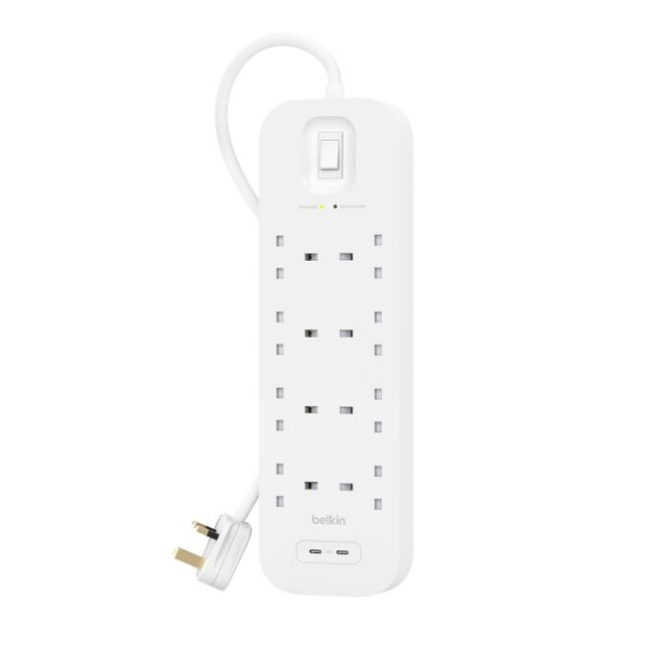 Belkin Surge Protector with 2 USB-C Ports | SRB004AF2M - Image 2
