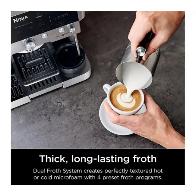 Ninja Luxe Café Premier Espresso Machine | Black & Stainless Steel | ES601UK - Image 7
