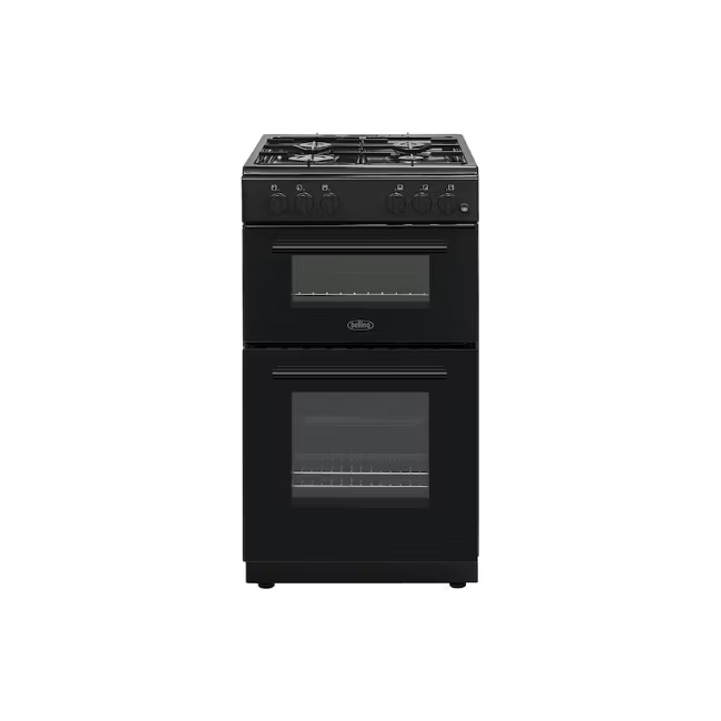 Belling 50cm Double Oven Gas Cooker - Black | BFSG51TCBKLPG Belling 50cm Double Oven Gas Cooker - Black | BFSG51TCBKLPG