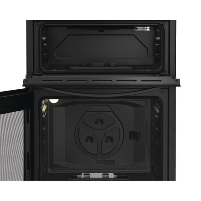 Indesit Gas Freestanding Double Cooker - Black | IDG6GB - Image 5
