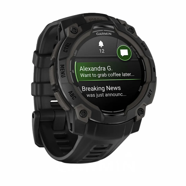 Garmin Instinct 3 Amoled 45 mm Smart Watch - Black | 010-02936-00 - Image 4