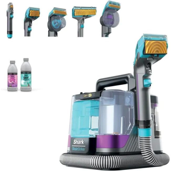 Shark StainStriker HairPro Pet Stain & Spot Cleaner - Dark Silver & Force Fuscia | PX250UKT - Image 3 Shark StainStriker HairPro Pet Stain & Spot Cleaner - Dark Silver & Force Fuscia | PX250UKT - Image 3