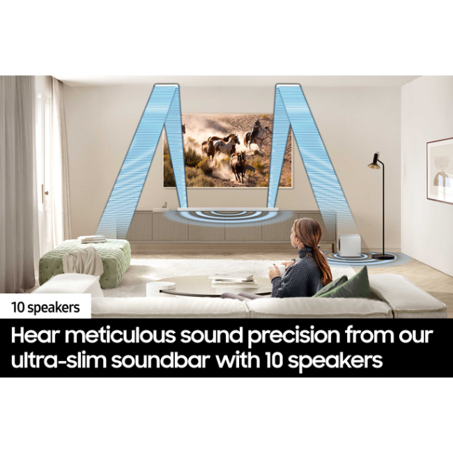 Samsung S801D Ultra Slim 3.1.2ch Lifestyle Soundbar with Subwoofer - White | HW-S801D-XU - Image 11