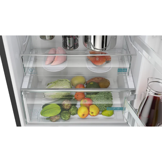 Siemens IQ300 Free-Standing Fridge-Freezer - Brushed Black Steel | KG49NXXCF - Image 4