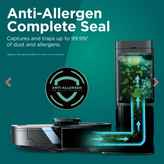 Robot Vacuum Matrix+ 2in1 Self-Empty Robot Vacuum & Mop - Black | RV2620WAUK - Image 10