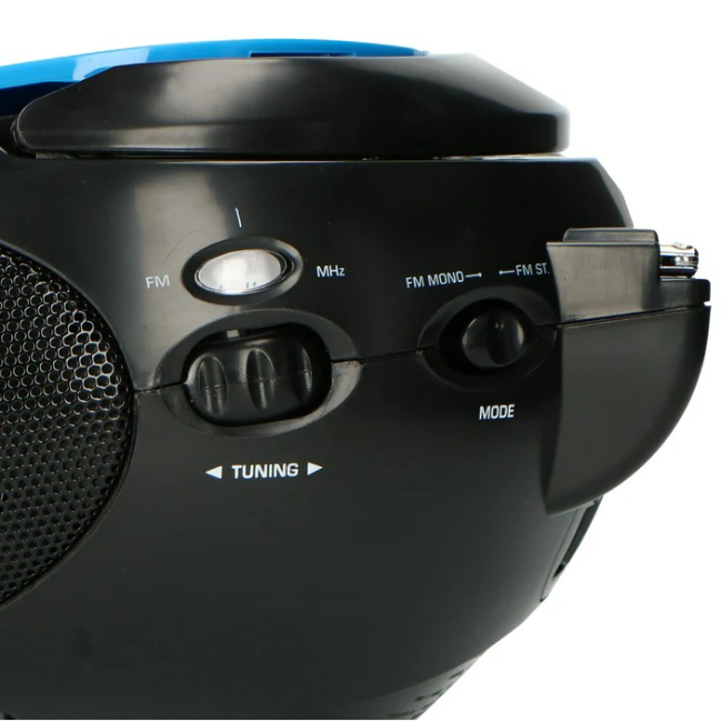 Lenco SCD-24 FM Radio With CD Player | Blue & Black | SCD-24-BLUE - Image 5