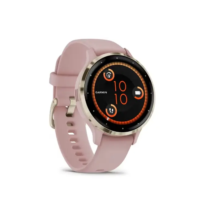 Garmin Venu 3S Smartwatch | Soft Gold Rose Case | 010-02785-03