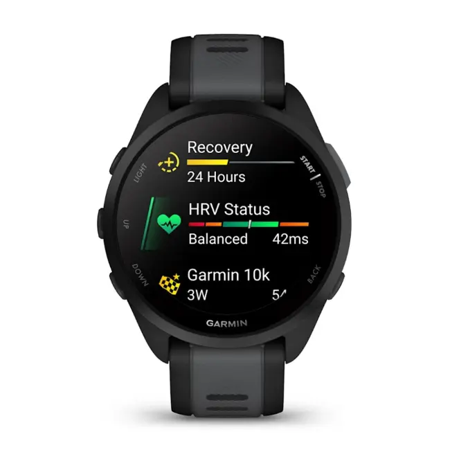 Garmin Forerunner 165 | 43mm | Black and Slate Grey | 010-02863-20 - Image 2