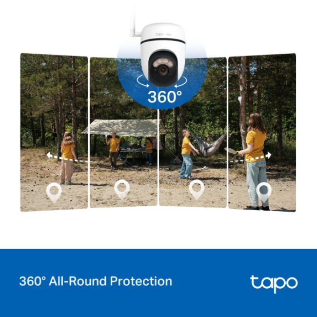 TP-Link Tapo 4g Sim 2k Solar Security Camera Kit Pan/tilt - White | TAPO-C615GKIT - Image 8