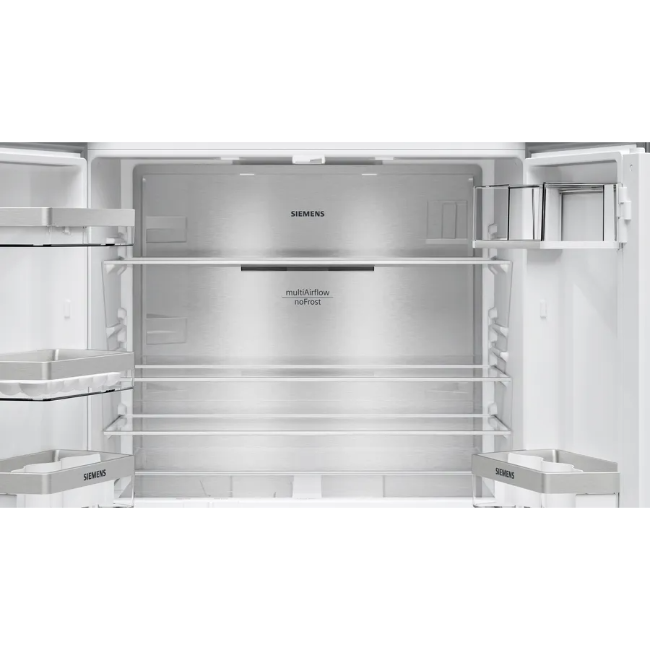 Siemens IQ300 French Door Fridge Freezer - Brushed Black Steel | KF96NAXEAG - Image 9