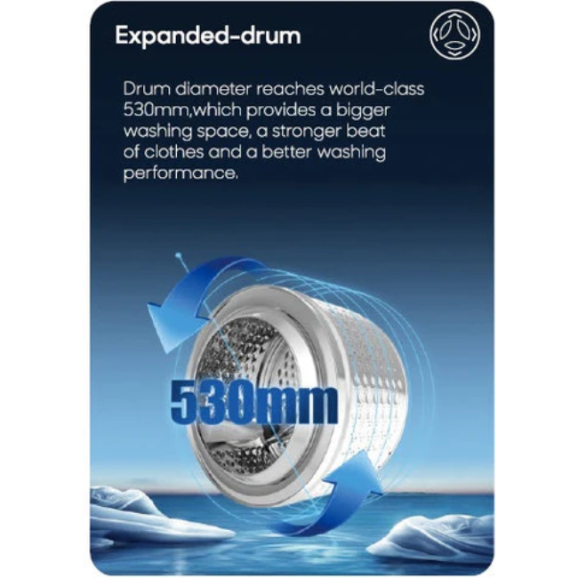 Powerpoint 8Kg Washer Dryer - White | P328514MLW-B - Image 4 Powerpoint 8Kg Washer Dryer - White | P328514MLW-B - Image 4