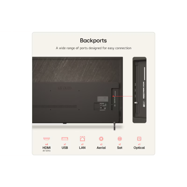 LG 55 inch LG OLED AI 4K Smart TV - Black | OLED55B65LA.AEI - Image 12