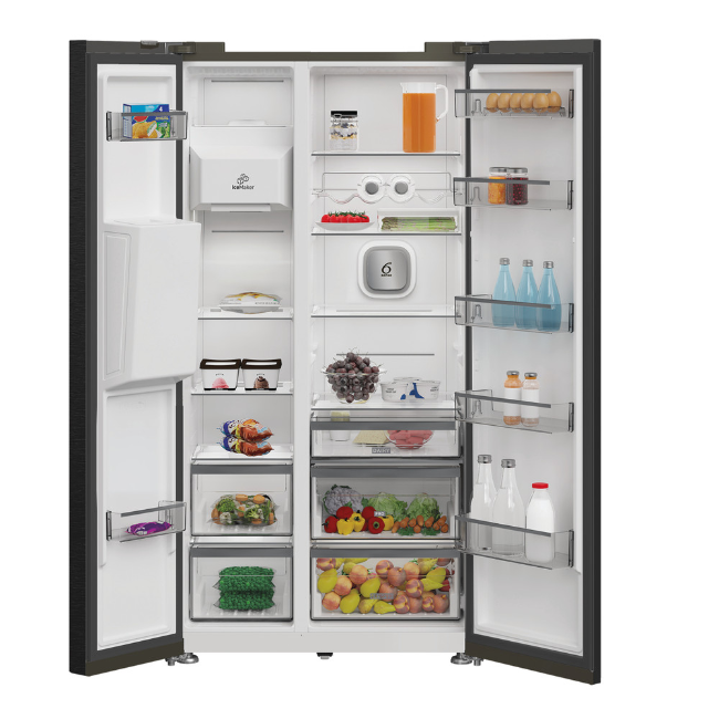 Whirlpool Side-By-Side American Fridge - Inox | WHG26574WXK5UK - Image 4