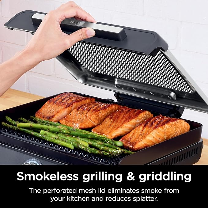 Ninja Sizzle Low Smoke Indoor Grill & Flat Plate | GR101UK - Image 5 Ninja Sizzle Low Smoke Indoor Grill & Flat Plate | GR101UK - Image 5