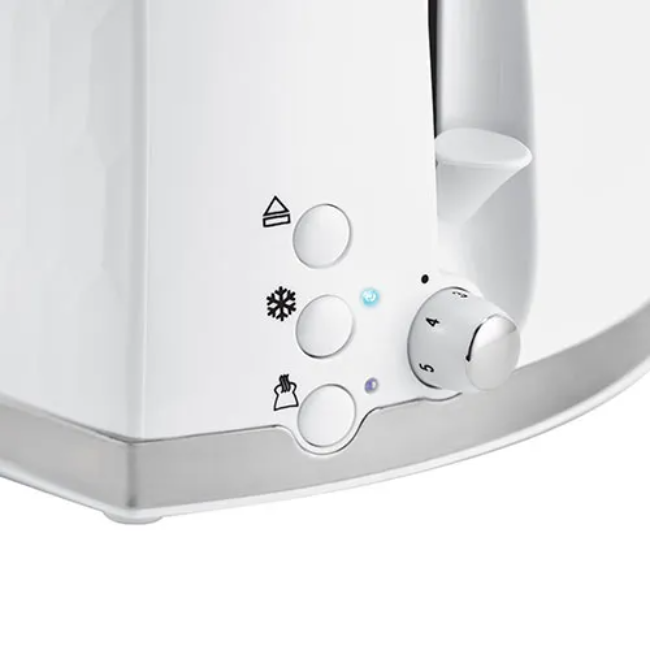 Russell Hobbs Honeycomb 2 Slice Toaster | White | 26060 - Image 3