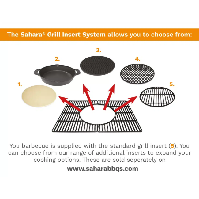 Sahara Performer 4 Burner Gas BBQ - Stainless Steel + Grey | PER4IR-CC - Image 9