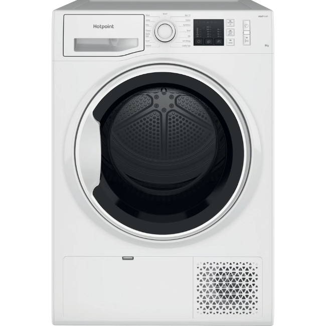 Hotpoint 8kg Heat Pump Condenser Tumble Dryer - White | NT M10 81WK UK Hotpoint 8kg Heat Pump Condenser Tumble Dryer - White | NT M10 81WK UK