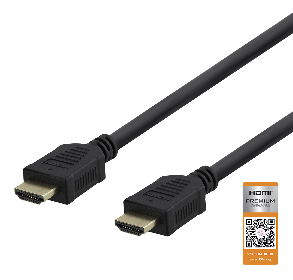 Deltaco 2M Premium High Speed HDMI Cable With Ethernet | HDMI1020R Deltaco 2M Premium High Speed HDMI Cable With Ethernet | HDMI1020R