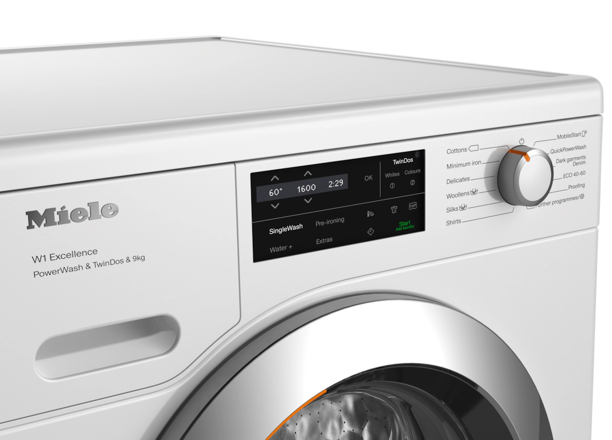 Miele TwinDos 9KG 1600 Spin Washing Machine - White | WEI865WCS - Image 3