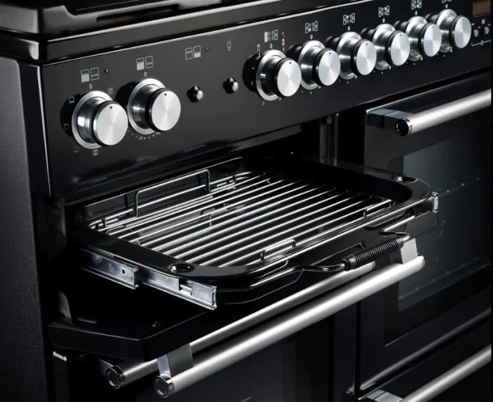 Nexus SE 110 Induction Range Cooker - Charcoal Black with Chrome Trim | NEX110EIBL-C - Image 2