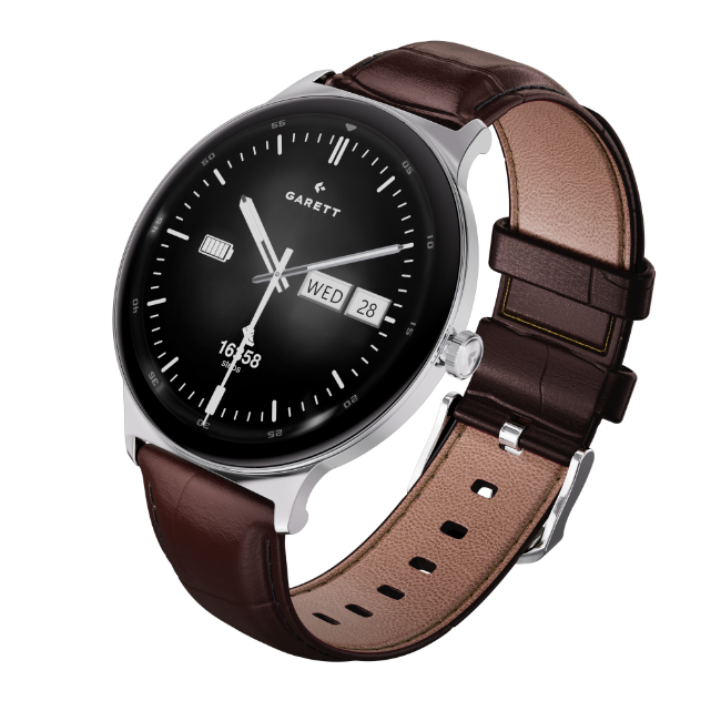 Garett Quantum Smartwatch - Silver Steel | QUANTUM-SILVR - Image 6