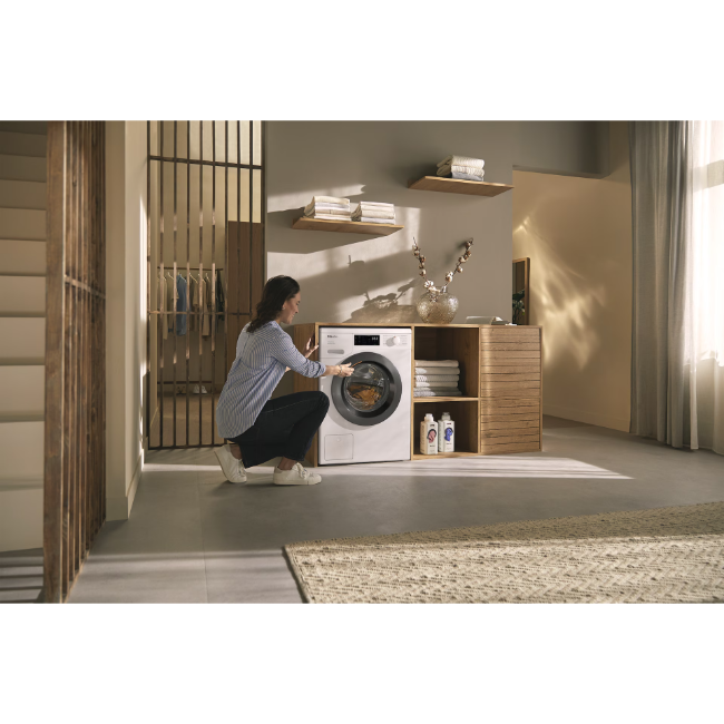Miele W1 Front-Loader Washing Machine 8kg 1400 - White | WEB365WCS - Image 5