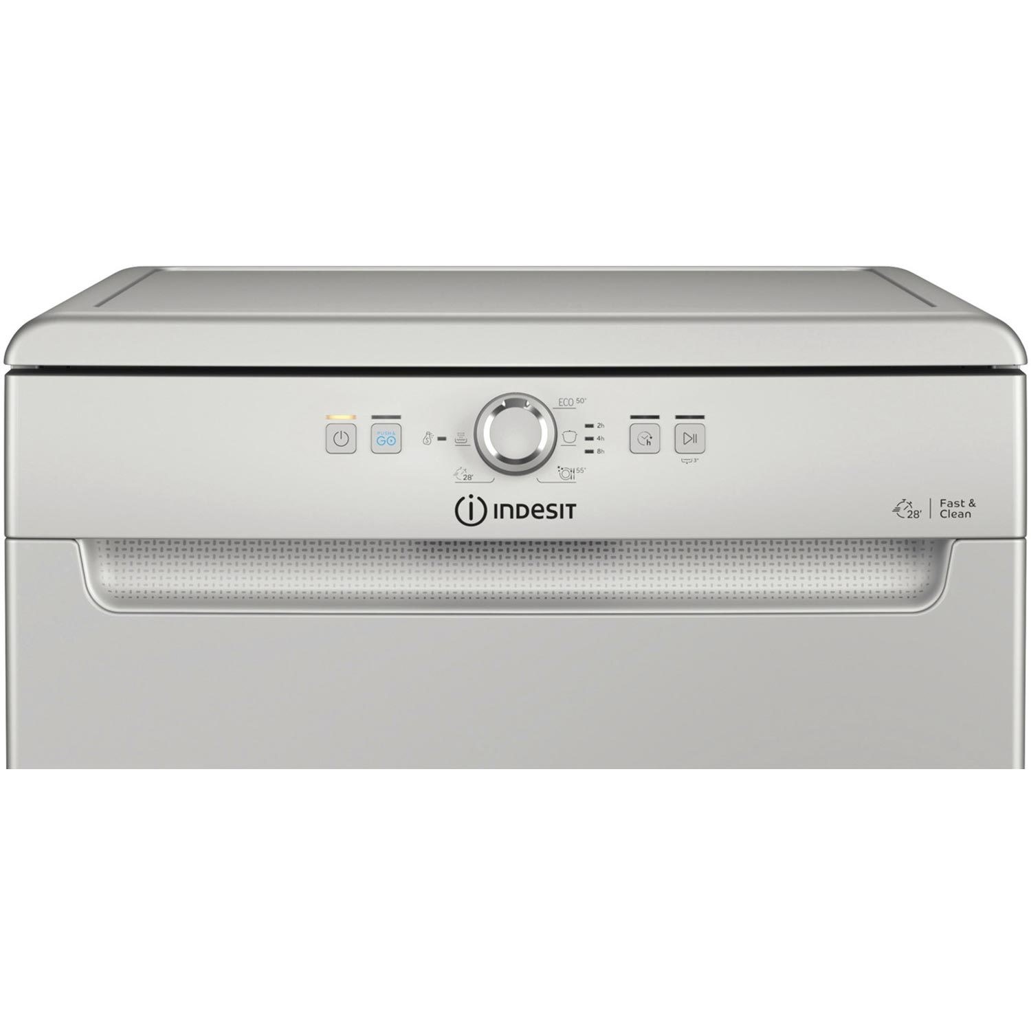Indesit Dishwasher 14 Place 6 Programme - Silver | D2FHK26SUK - Image 2