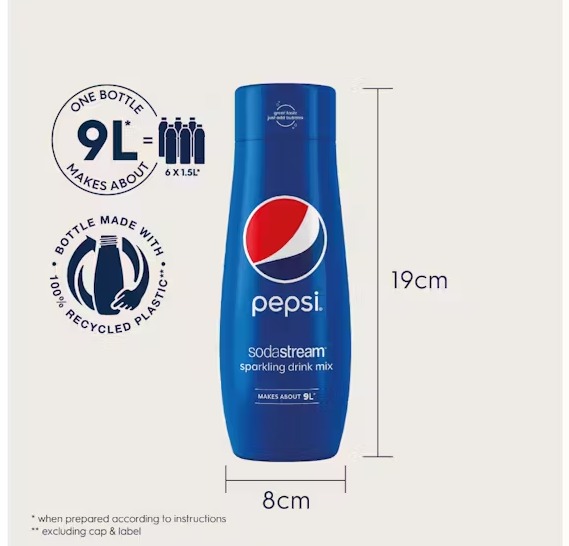 SodaStream Flavouring Syrup 440ml - Pepsi | 1924201440 - Image 4 SodaStream Flavouring Syrup 440ml - Pepsi | 1924201440 - Image 4