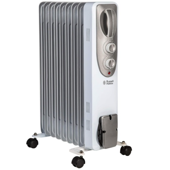 Russell Hobbs Oil Radiator 2kw | White | RHOFR5002