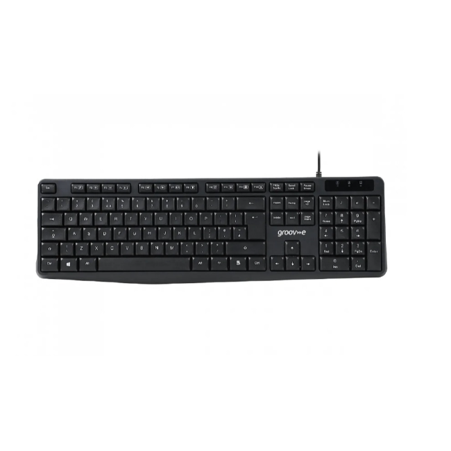 Groove Wired Full Size Keyboard | Black | GVPC20BK Groove Wired Full Size Keyboard | Black | GVPC20BK