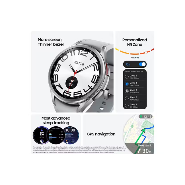 Samsung Galaxy Watch6 Classic Smartwatch 47mm - Silver | R960NZSAEUA - Image 7