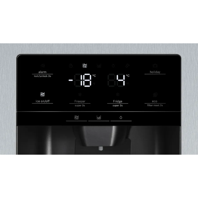 Bosch Series 6 American Fridge Freezer - Brushed Steel | KAD93AIERG - Image 4 Bosch Series 6 American Fridge Freezer - Brushed Steel | KAD93AIERG - Image 4