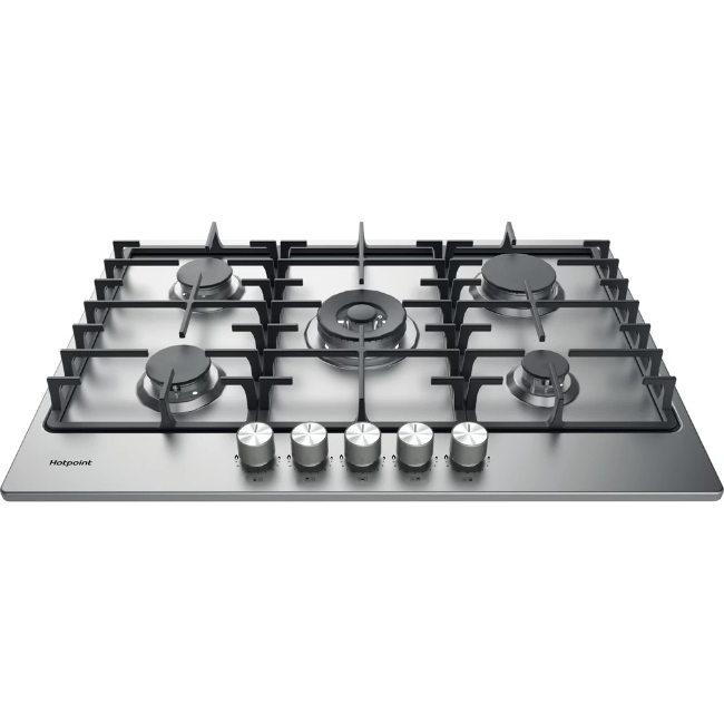 Hotpoint 75cm Gas 5 Gas Burner Hob | PPH 75G DF IX UK Hotpoint 75cm Gas 5 Gas Burner Hob | PPH 75G DF IX UK