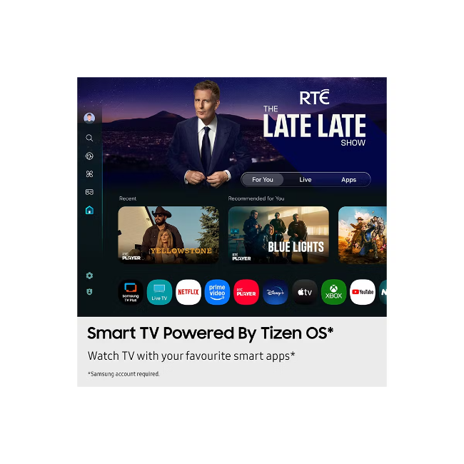 Samsung 75" Crystal UHD U7000F 4K Smart TV - Black | UE75U7000FKXXU - Image 3