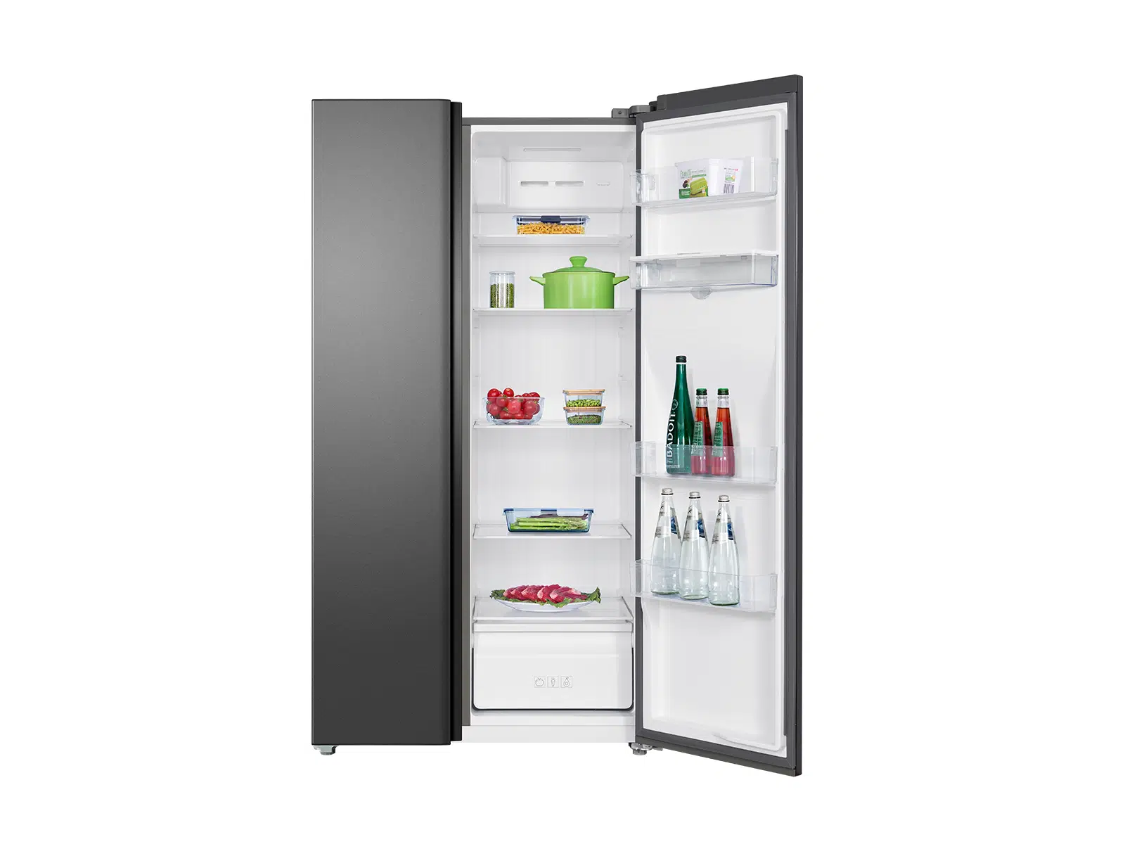 TCL American Fridge Freezer - Grey | RP503SSF0UK - Image 3