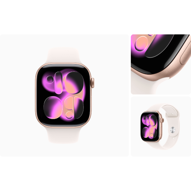 Apple Watch 11 42mm Med/Lrg - Rose Gold/Pink | MEU44MP-A - Image 3 Apple Watch 11 42mm Med/Lrg - Rose Gold/Pink | MEU44MP-A - Image 3