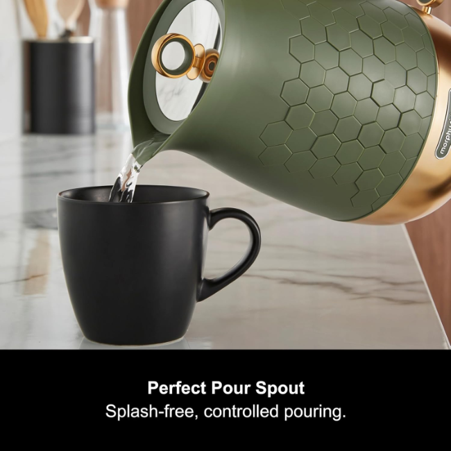 Morphy Richards Cassini 1.7L Jug Kettle | Olivine Green | 103022 - Image 3