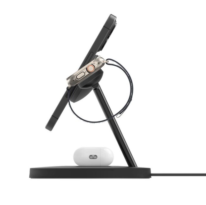 Belkin 3-In-1 Wireless Charging Stand Qi2 15W | WIZ032MYBK - Image 3