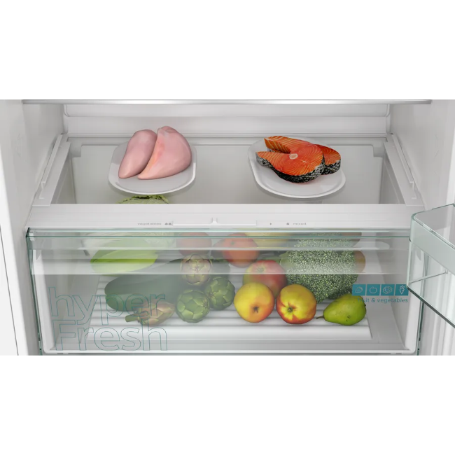 Siemens IQ100 Built-in Fridge-Freezer Sliding Hinge - White | KB96NNSEO - Image 5