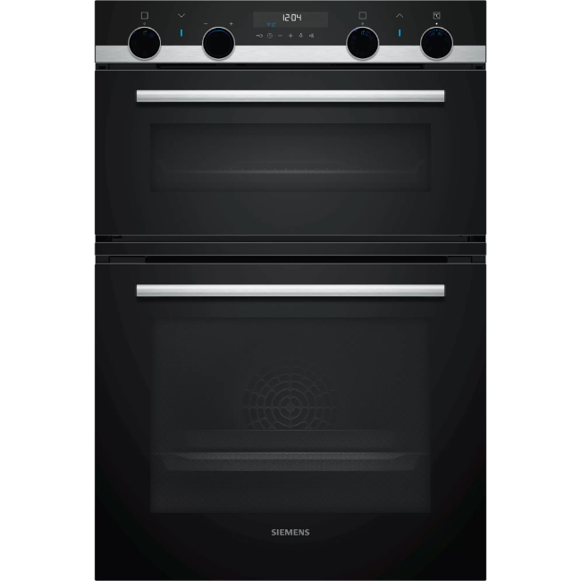 Siemens iQ500 Double Oven Black & Steel | MB578G5S6B Siemens iQ500 Double Oven Black & Steel | MB578G5S6B
