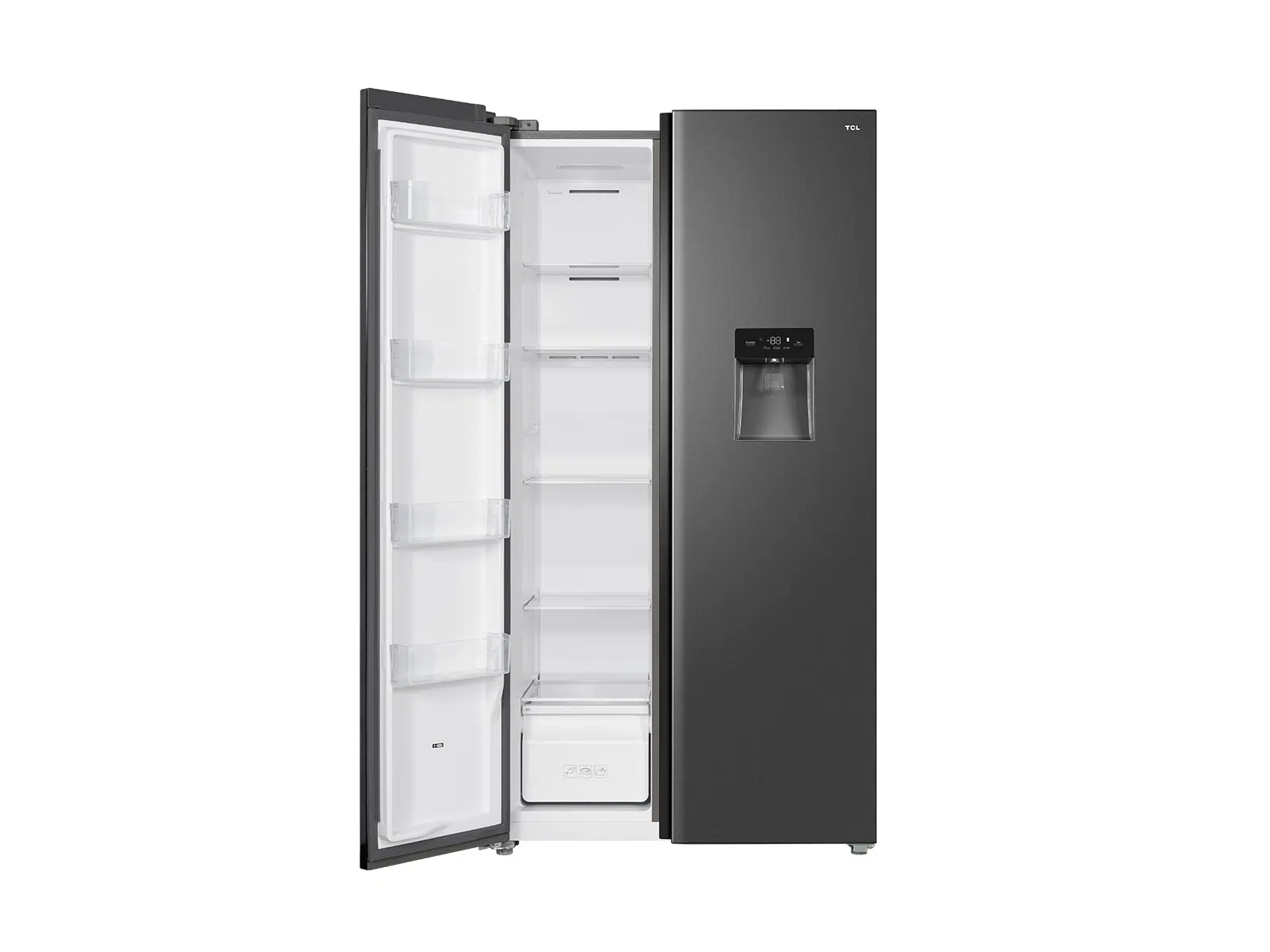 TCL American Fridge Freezer - Grey | RP503SSF0UK - Image 2