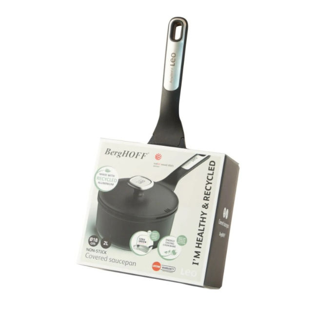 Berghoff Covered Saucepan | 18cm | Non Stick | Phantom | 3950574 - Image 3