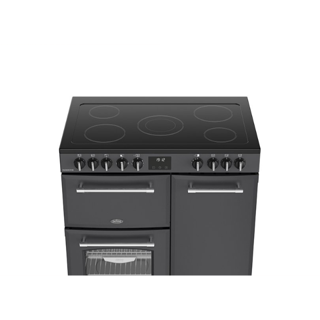 Belling Farmhouse 90cm Ceramic Range Cooker - Anthracite | FH90EANT - Image 4