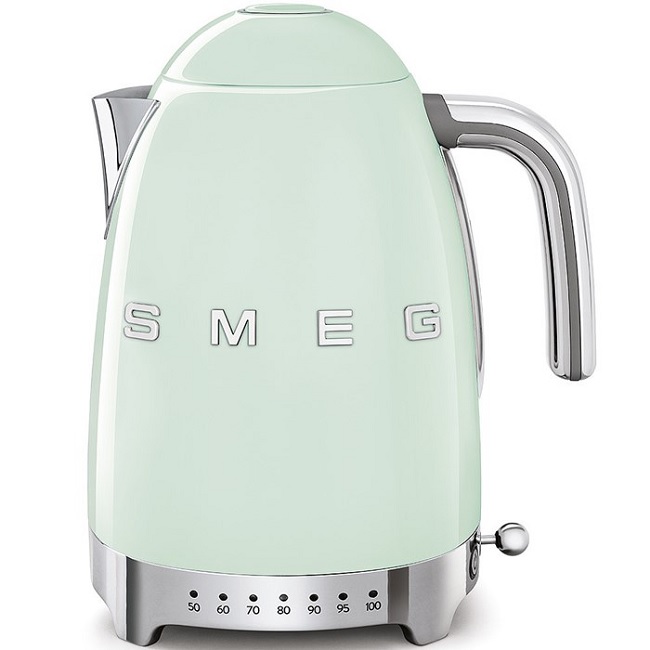Smeg 50's Retro Style Variable Temperature Kettle Pastel Green | KLF04PGUK