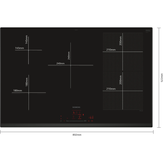 Siemens IQ700 Induction Hob 80 cm - Black | EX851HVC1E - Image 2