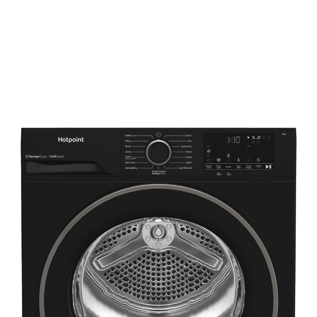 Hotpoint Freestanding Heat Pump Tumble Dryer - Black | HHDD90BBIRE - Image 4
