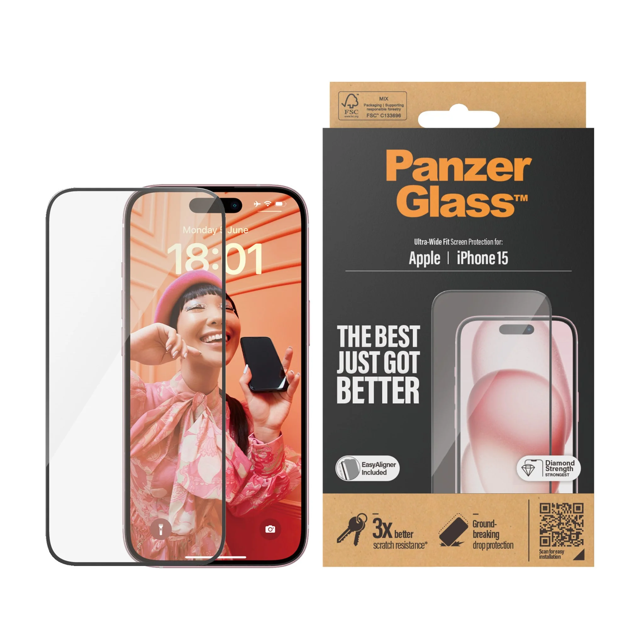 PanzerGlass iPhone 15 Screen Protection | 2809 - Image 3